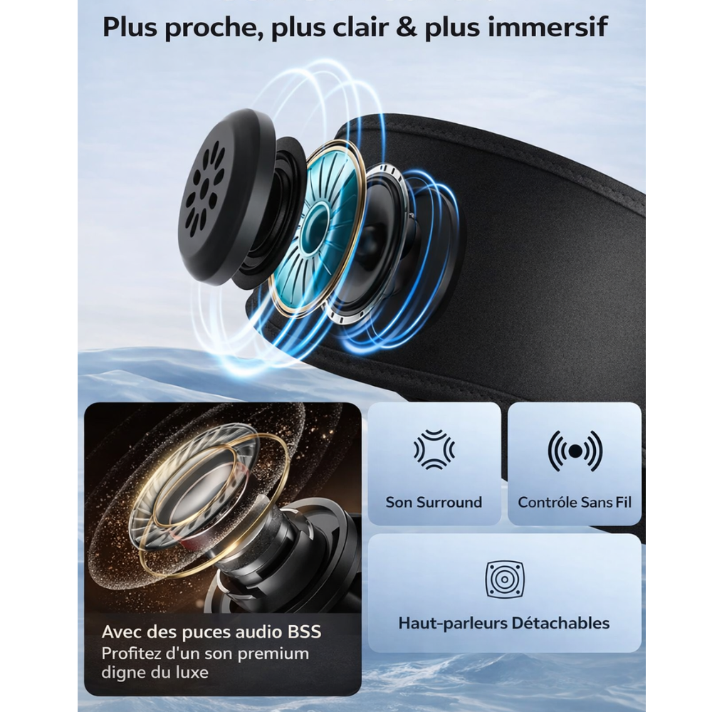 SkiBeats - Bandeau Ski Bluetooth